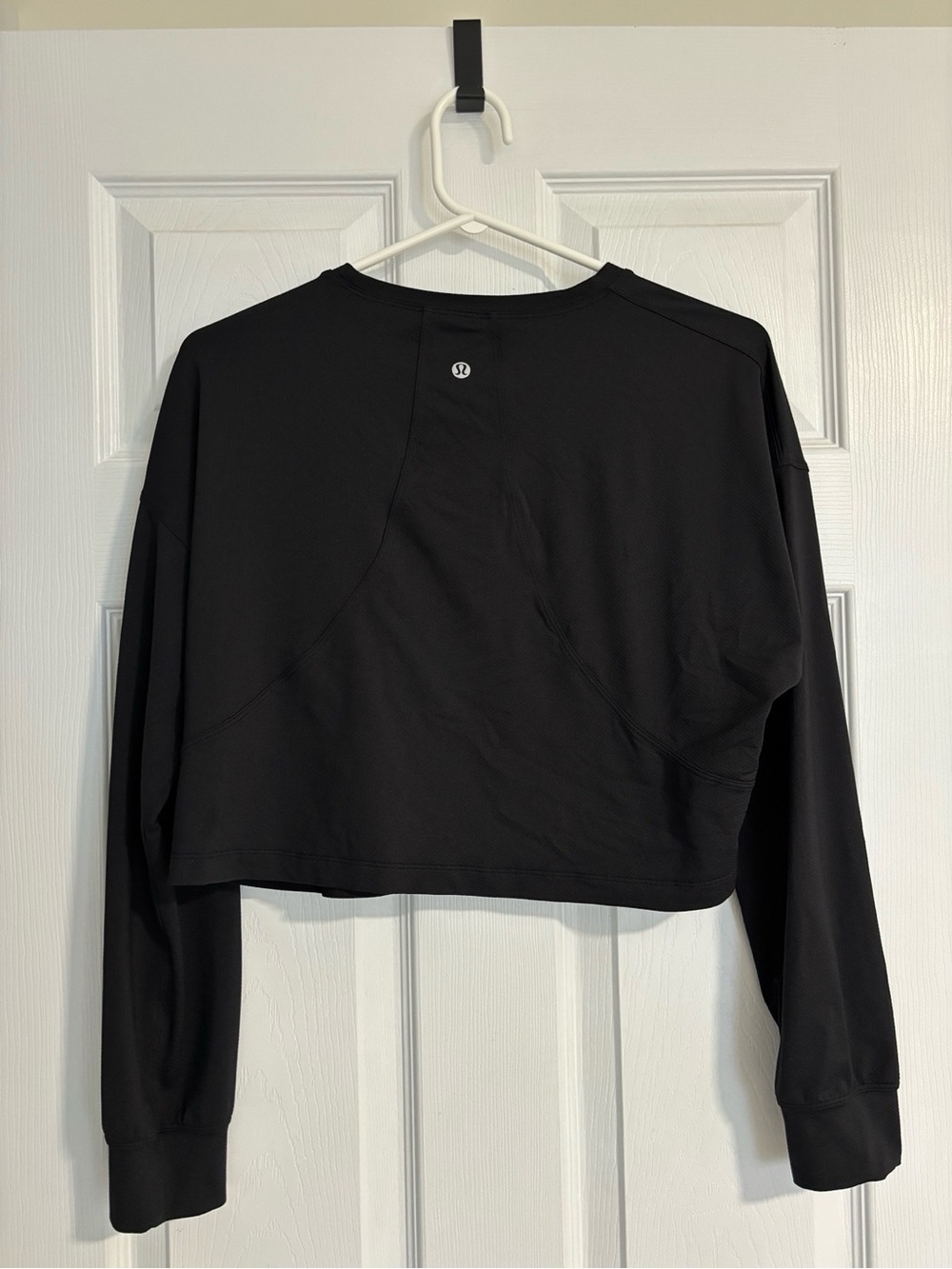 Lululemon athletica Black Cropped Long-Sleeve Top